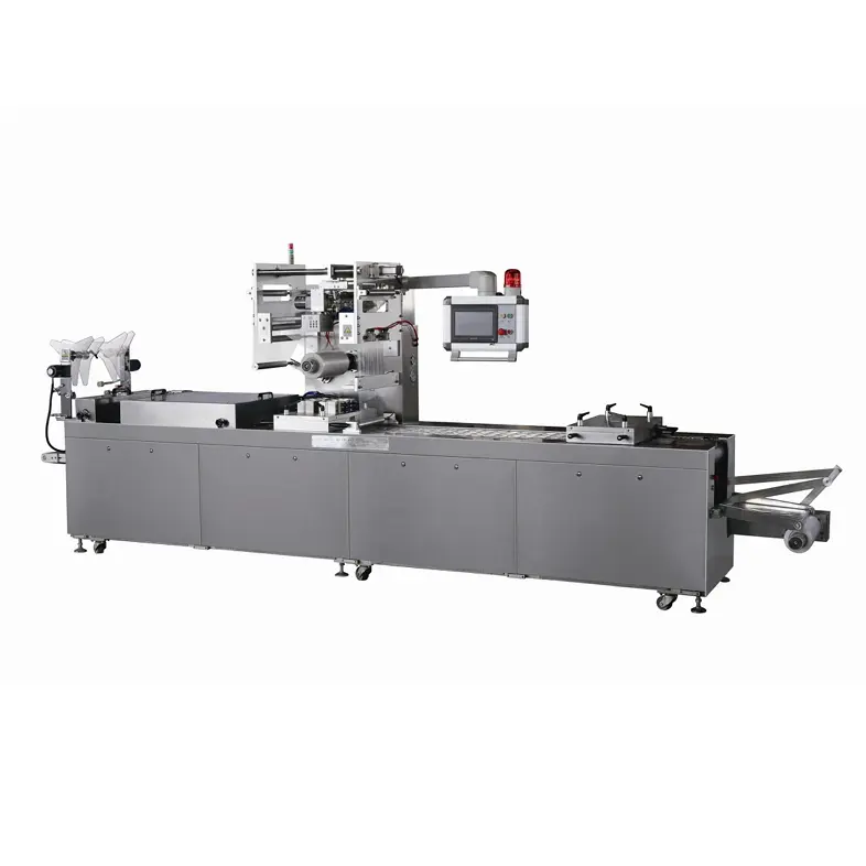 Máquina automática de envasado al vacío de estiramiento de película de aluminio de doble cara