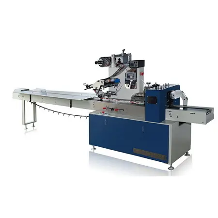 Máquina envasadora de almohadas de película de alimentación superior